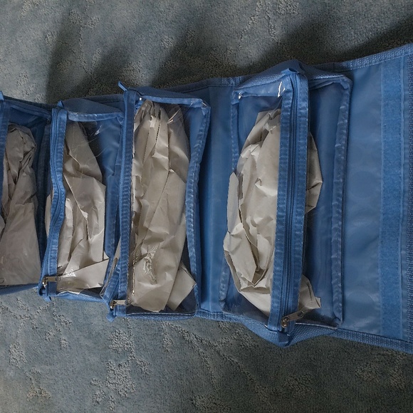 5 PIECE LIGHT BLUE JOY HANDBAG LUGGAGE COLLECTION SET - Picture 6 of 13